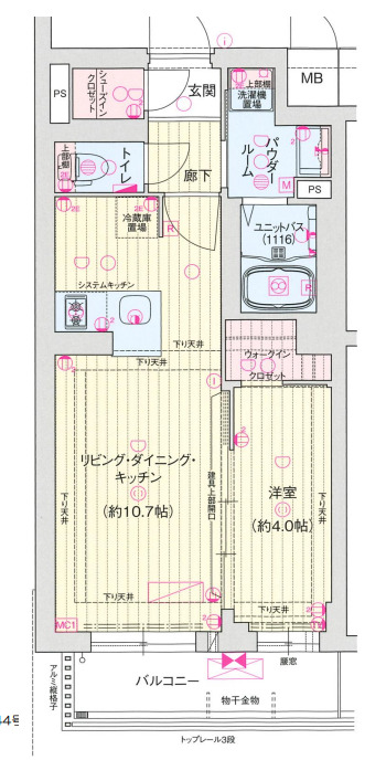 ソルテラス京都東寺HOMAREの間取り