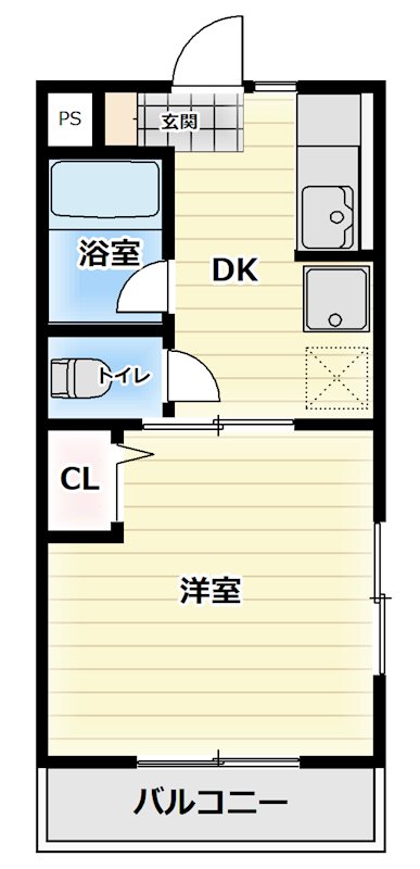 レジデンスヤマサIの間取り