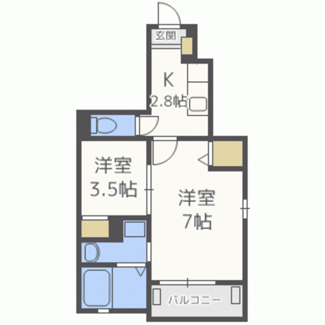 エスペラ－ル　ＩＩの間取り