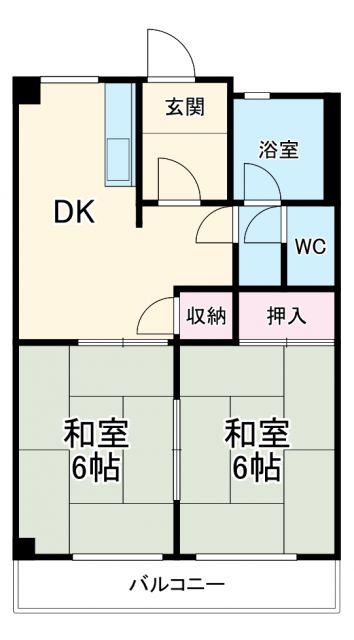 東海市養父町のマンションの間取り