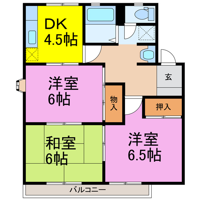 コスモハイツの間取り