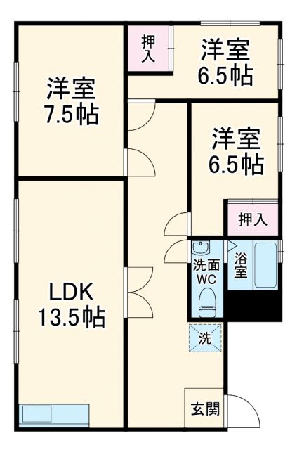 親廣マンションの間取り