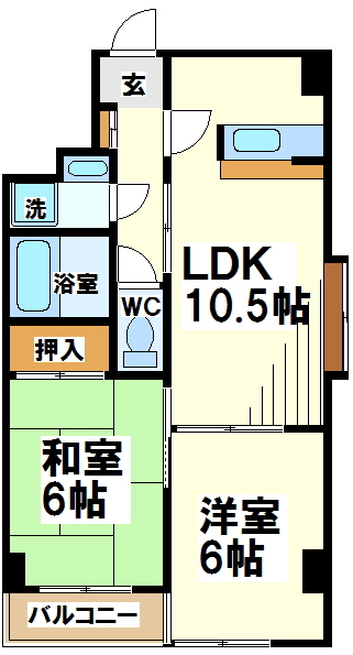 ロワイヤルＯＴ調布の間取り