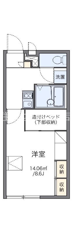 レオパレスオアシス21の間取り