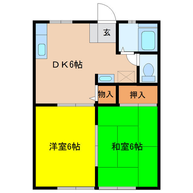 ハイツ村上Iの間取り