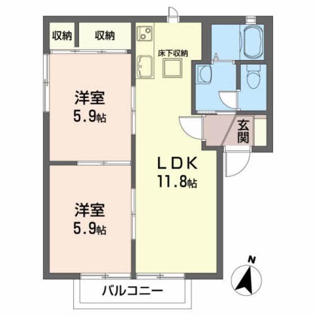 ビューラーＡの間取り