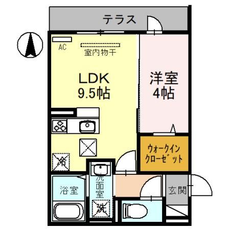 メゾン　ド　エスポワール北長尾の間取り