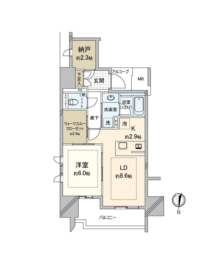 グランドメゾン谷町四丁目の間取り