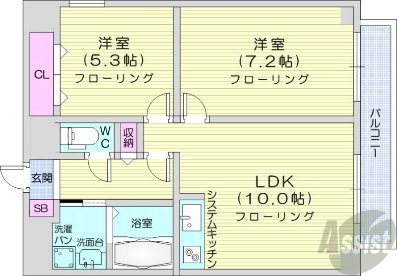 CROSSPOINTの間取り