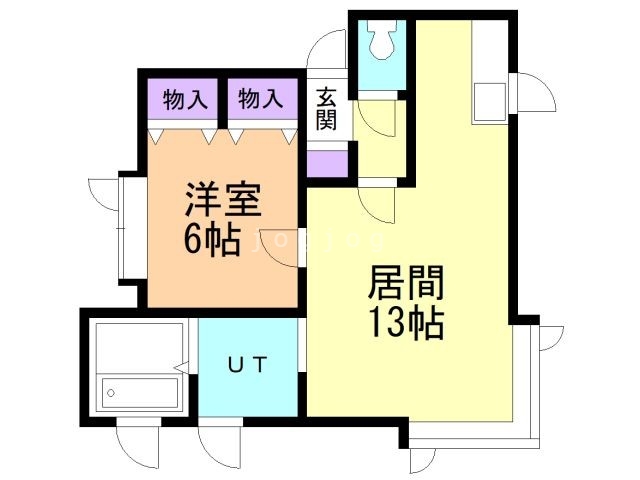 札幌市北区太平十条のアパートの間取り