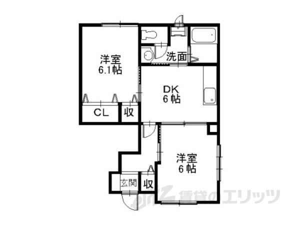 ビズコートA1の間取り