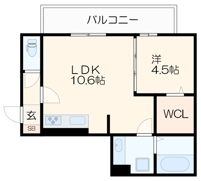 【シャルールの間取り】