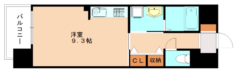 北九州市小倉北区下到津のマンションの間取り