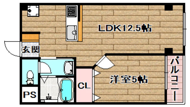 芥川マンションの間取り