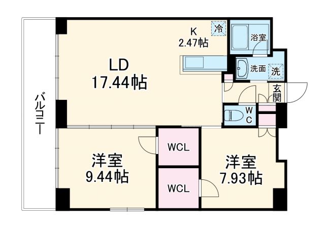 ＡＳレジデンス四日市の間取り