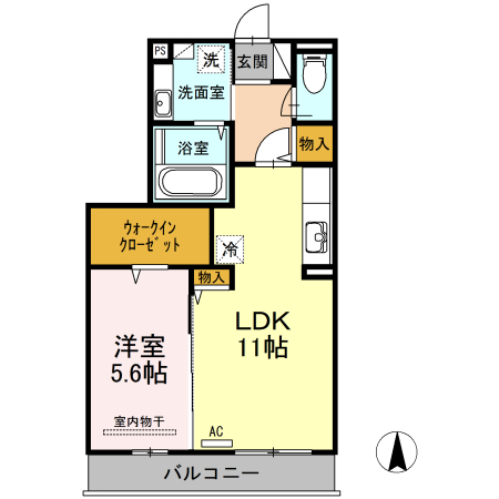 エソラ雄郡の間取り