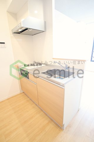 キッチン　コンパクトなキッチンで掃除もラクラク