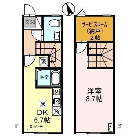 UFキューブ井波の間取り写真