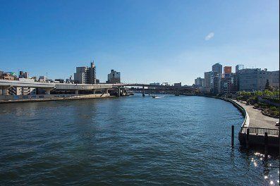 その他　両国橋から見る隅田川（その他）まで1586m