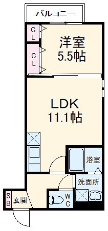 フジパレス服部西町II番館の間取り写真