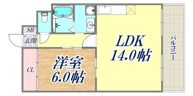 サンヒルズ西灘の間取り写真