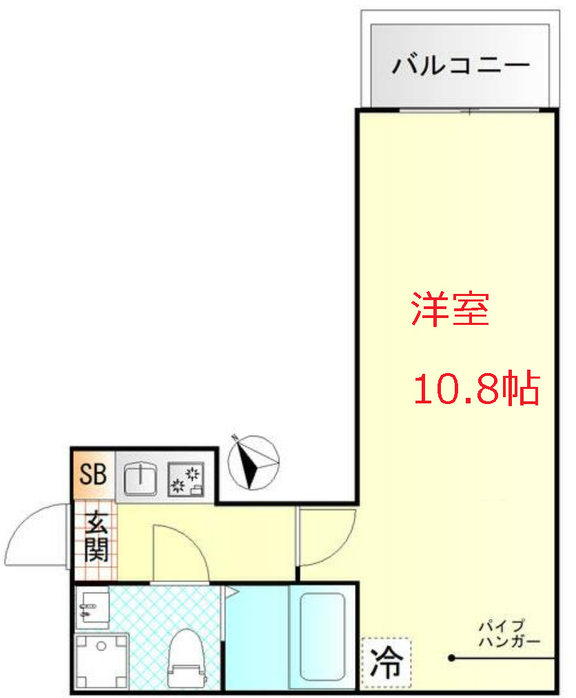 京急本線 雑色駅 徒歩10分 3階建 築1年の間取り写真