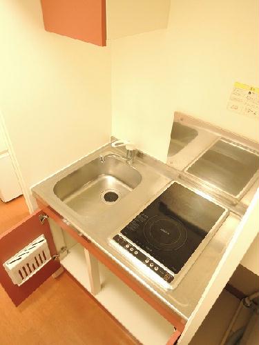 キッチン　電気コンロ２口.