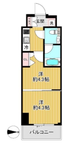 スパシエ蒲田グランドタワーの間取り写真
