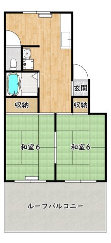 おもとハイツの間取り写真
