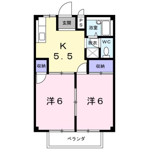 ハピネスタウンの間取り写真