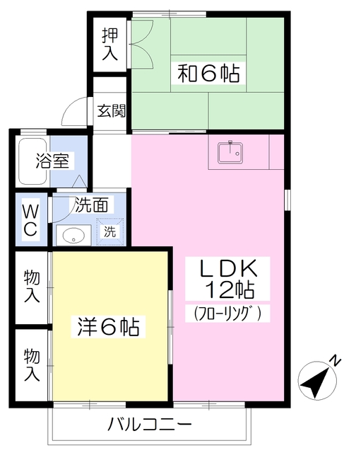 セジュールＫＡＳＵＧＡＢの間取り