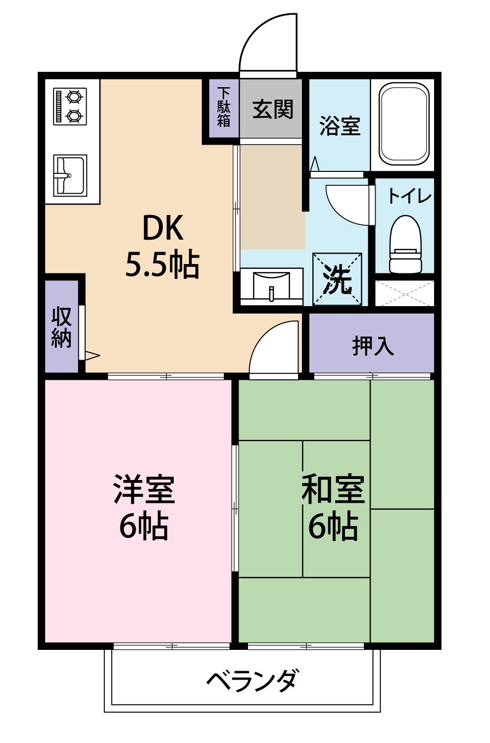 サンモール薬円台の間取り