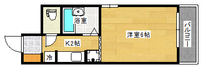 広島市南区金屋町のマンションの間取り