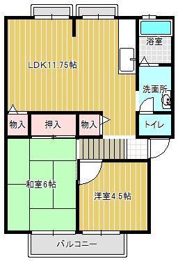 パストラーレ中津の間取り