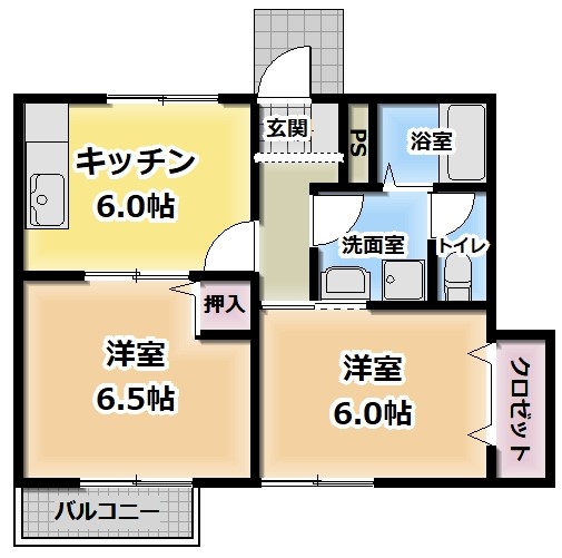 フィオーレ彩Ｂ棟の間取り