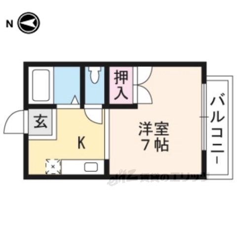 ホワイトキャンパス北白川の間取り