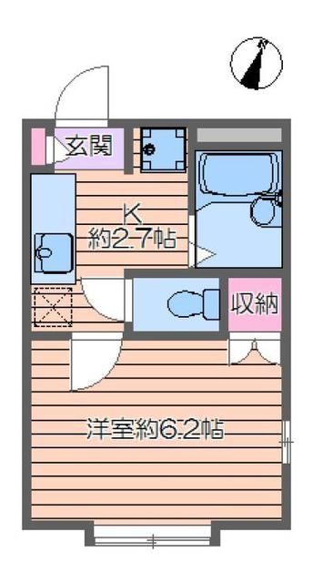 【江戸川区新堀のアパートの間取り】