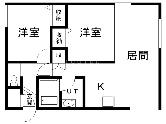 ロイヤルハイツ東光８・８の間取り