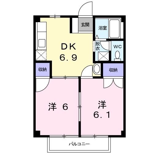 リュミエール河西の間取り