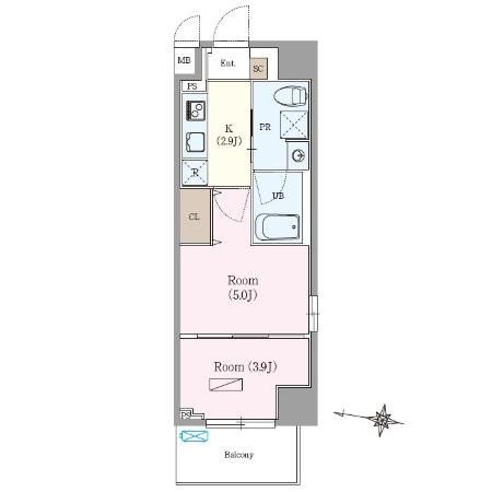 練馬区南田中のマンションの間取り