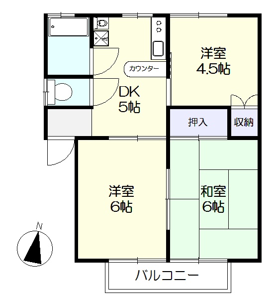 エスポワールMの間取り