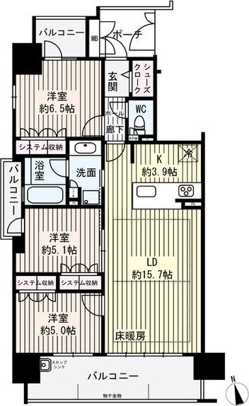 【モアグレース岐阜加納の間取り】