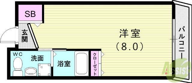 Giulia須磨浦IIの間取り