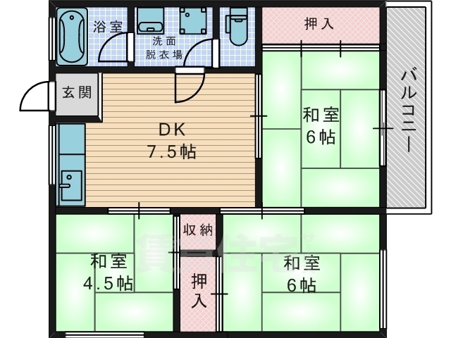 幸生マンションの間取り