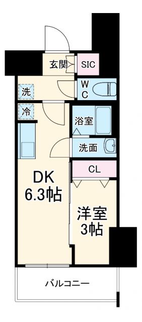 メイクスWアート名駅南IIIの間取り