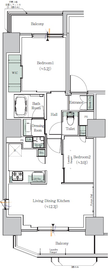 ONE ROOF RESIDENCE NISHINIPPORIの間取り