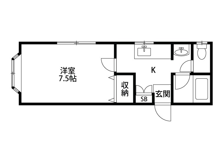 旭ハウス上所IIの間取り