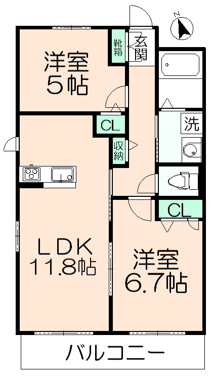 サングランシェの間取り