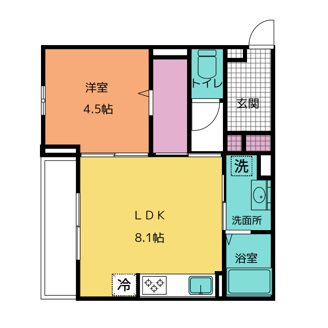 【ｉ・ＣＵＢＥの間取り】