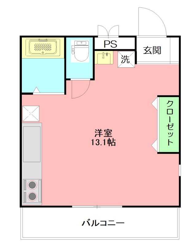 中郡大磯町高麗のアパートの間取り